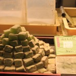 Warabi mochi au thé vert