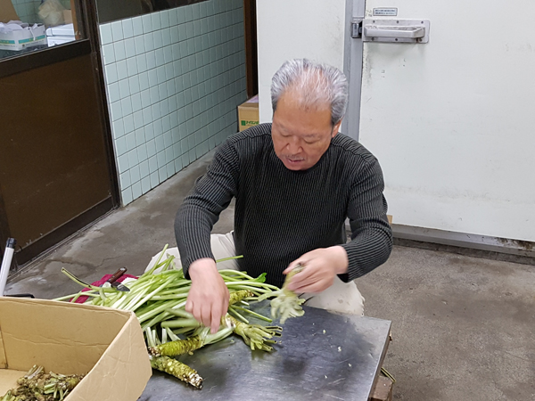 Préparation du wasabi